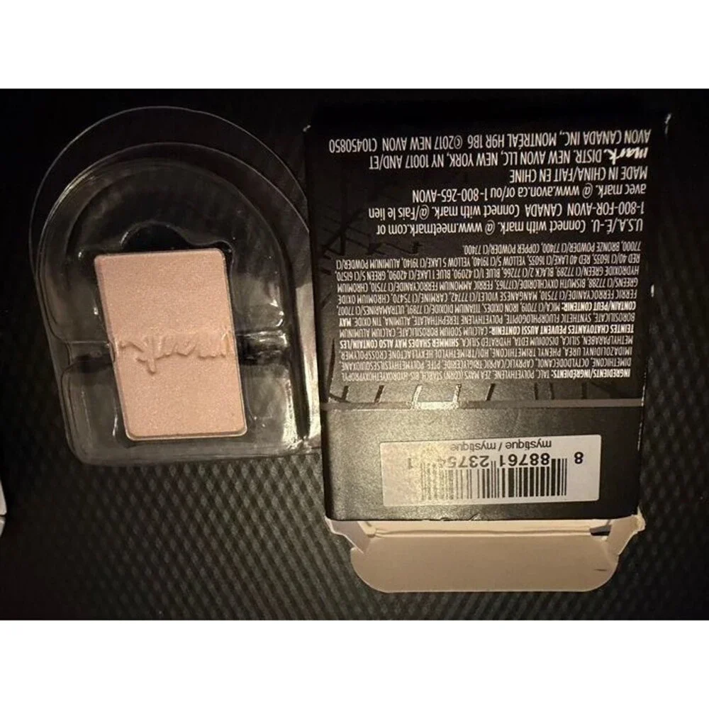 2 AVON MARK Eye Shadow Singles - 1 Mystique; 1 Bubbly; Discontinued; New in Box